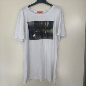 Frame Denim Graphic White T-shirt Men’s Sz L